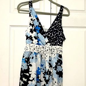 Silky abstract dot dress